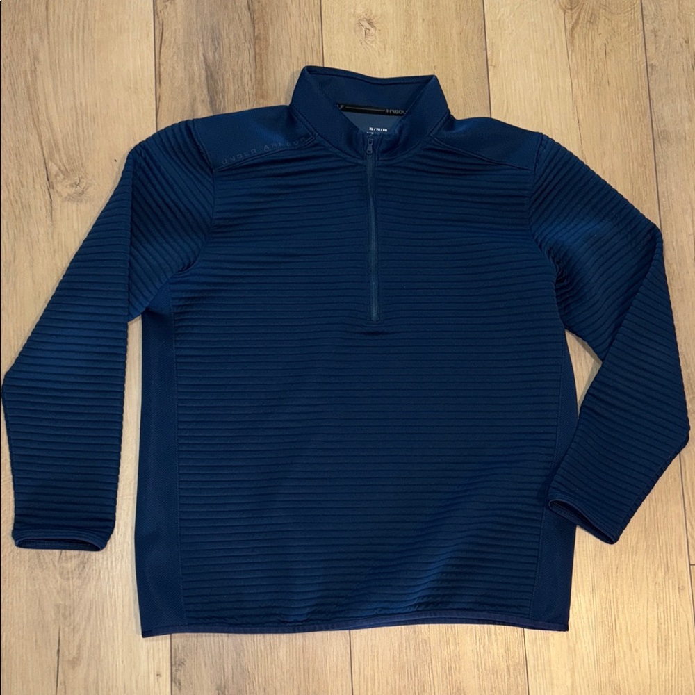 Under Armour Golf Blue ColdGear quarter zip Pullover